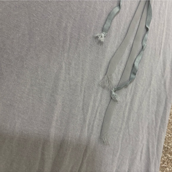 Forla Paris gray ruffles with shell detail feminine midi dress - Picture 12 of 12